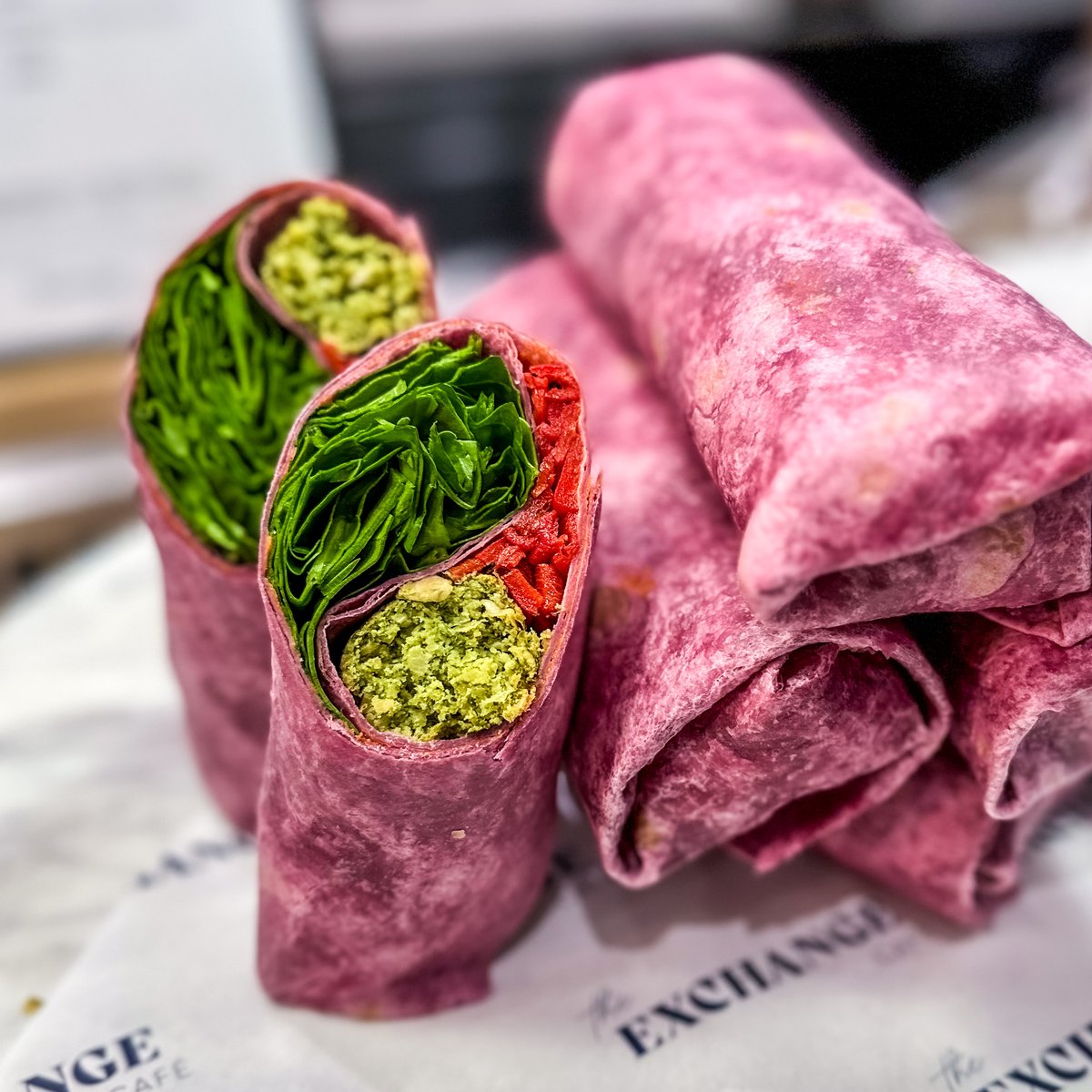 Bursting with flavour and colour! Dig into one of our delicious vegan wraps 🤤 #eatwell #havefun #promisesdelivered