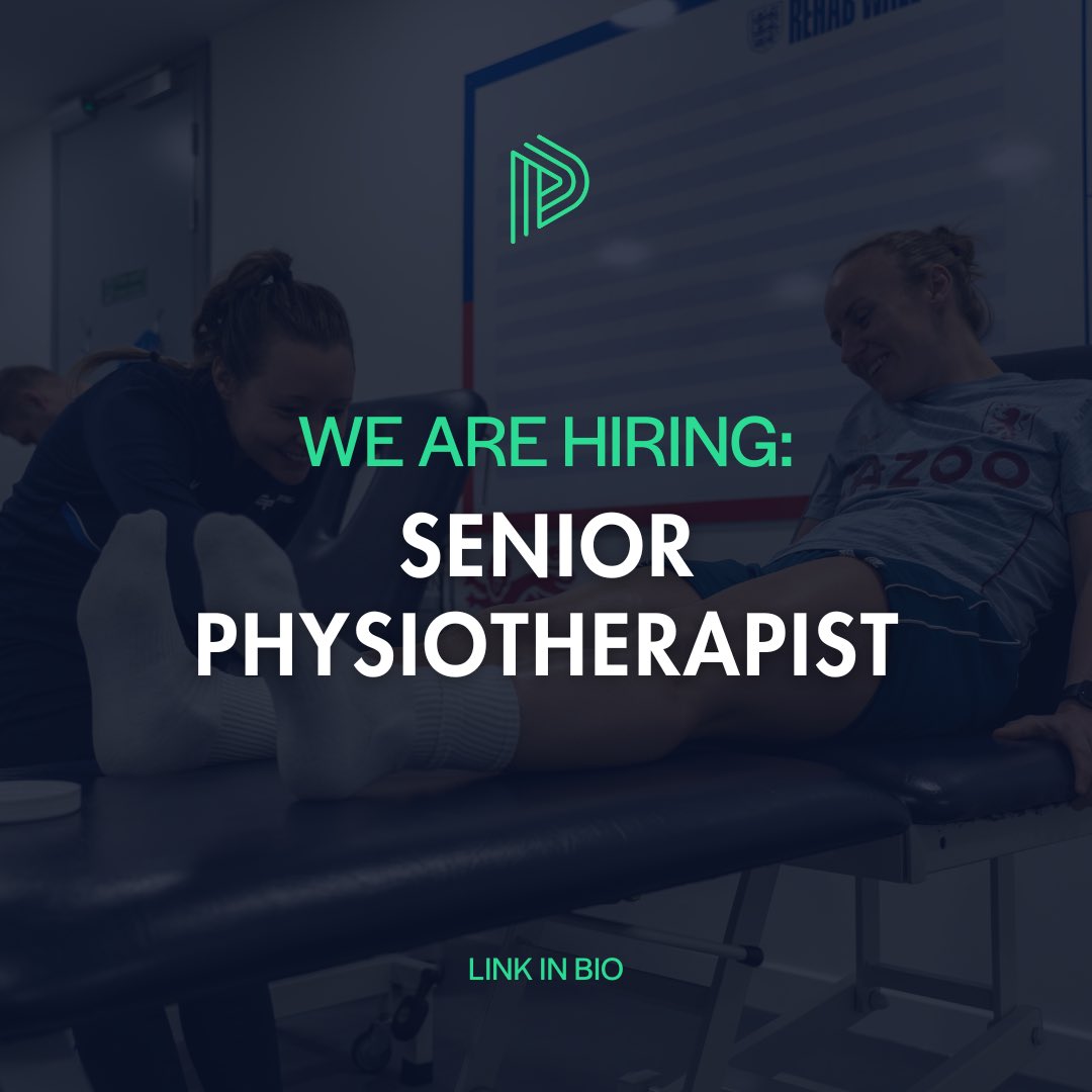WE ARE HIRING!

Senior Physiotherapist

📍St. Georges Park, Burton upon Trent
🗓️Closing Date: 22nd March

Link in bio➡️