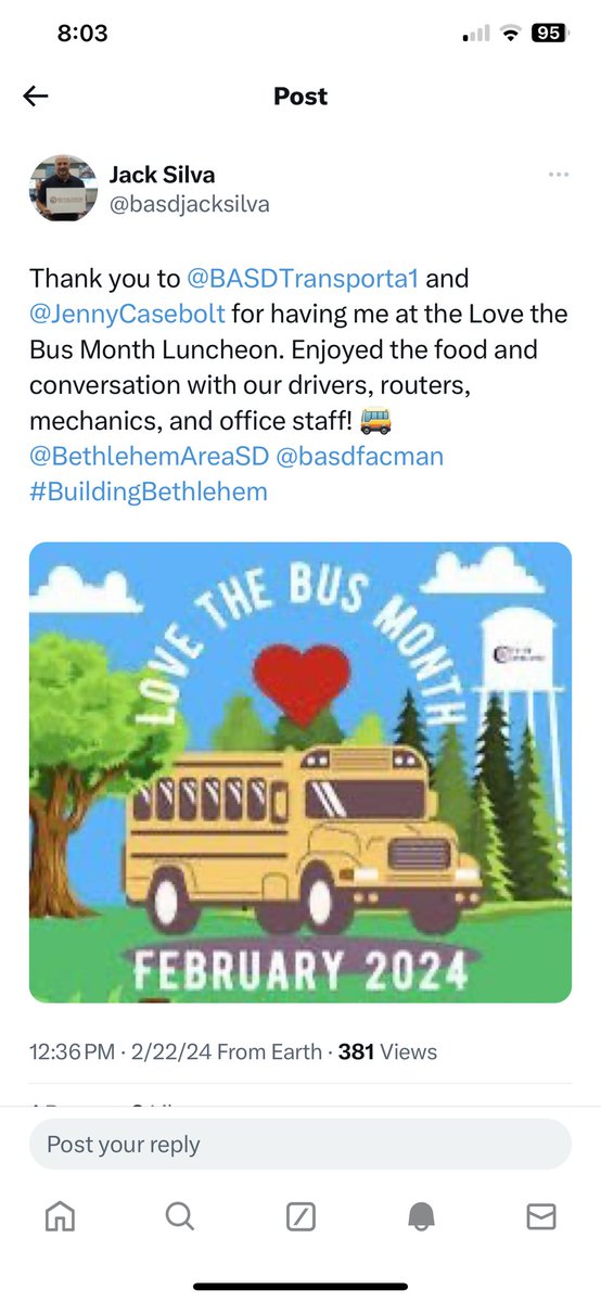 Thanks to all the administrators who stopped by to have lunch with us! #lovethebus