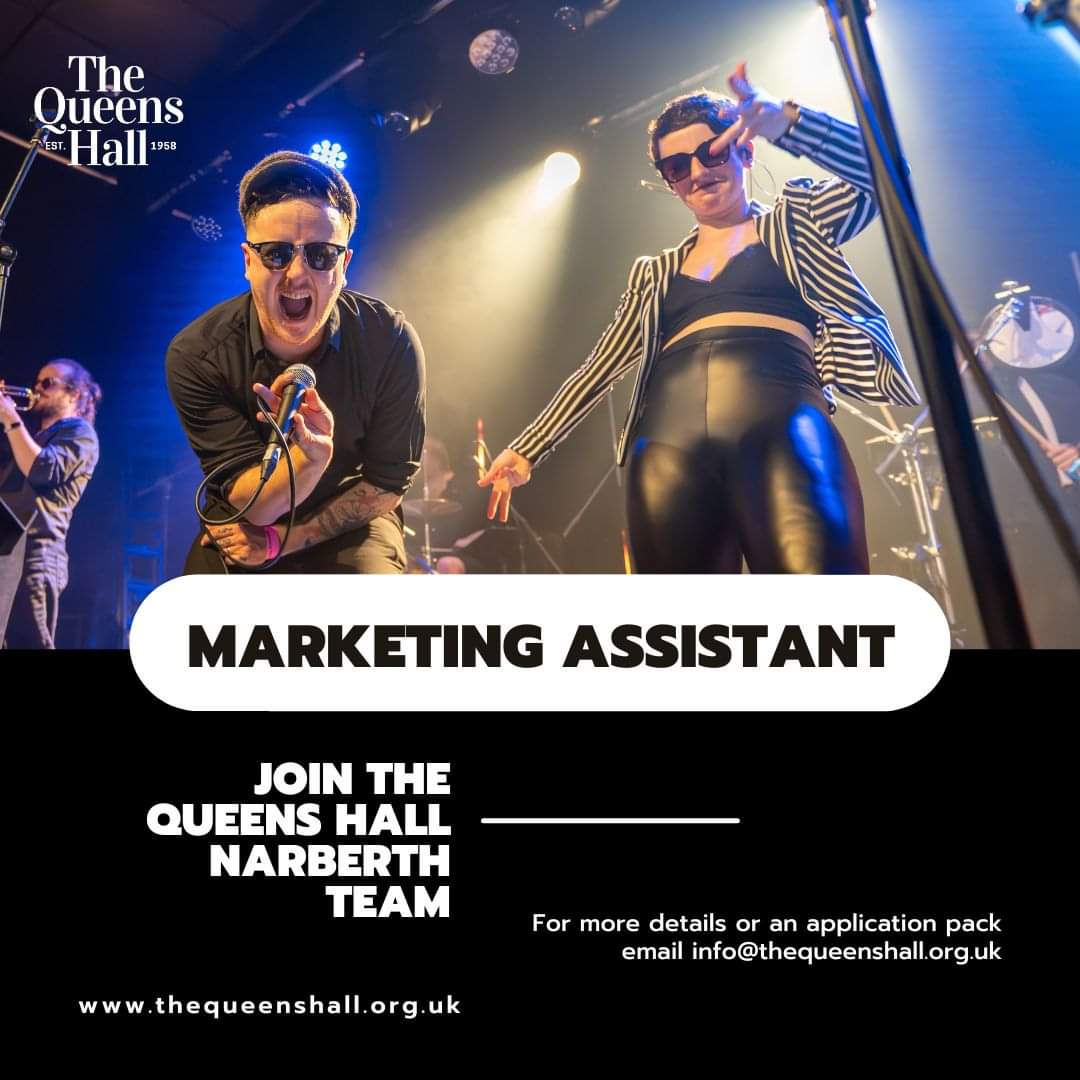 Fancy working with us? We are recruiting! For more info go to thequeenshall.org.uk/about-us/vacan… to grab an application pack, drop us an email or call 01834 861212
