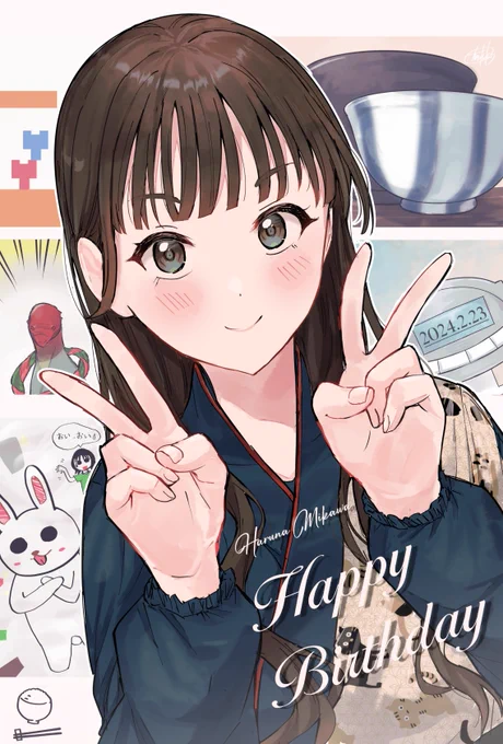 改めまして三川さんお誕生日おめでとうございます…!僭越ながらhistoryを描かせて頂きました…終始バチボコでおもろかったです#はるちゃん食堂 #三川華月生誕祭2024 