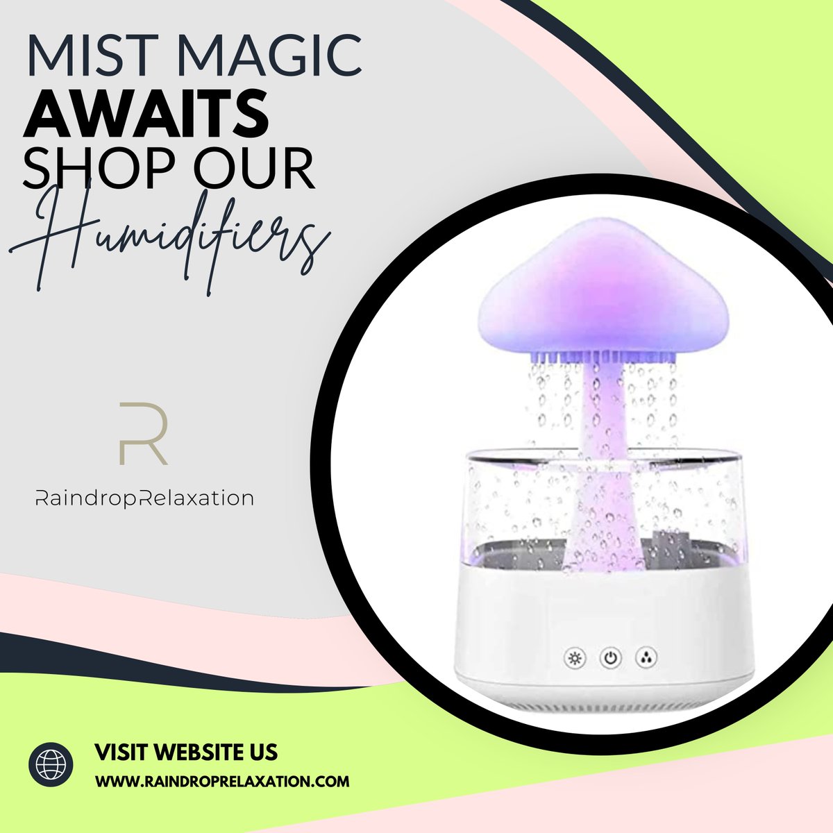 Raindroprelaxa1's tweet image. Experience the enchantment of mist magic with our selection of humidifier heroes. From sleek designs to powerful performance, find your perfect match and embrace the comfort today!
--
🌐 raindroprelaxation.com

#mistmagic
#humidifierheroes
#comfortzone
#sleekdesigns
#airquality