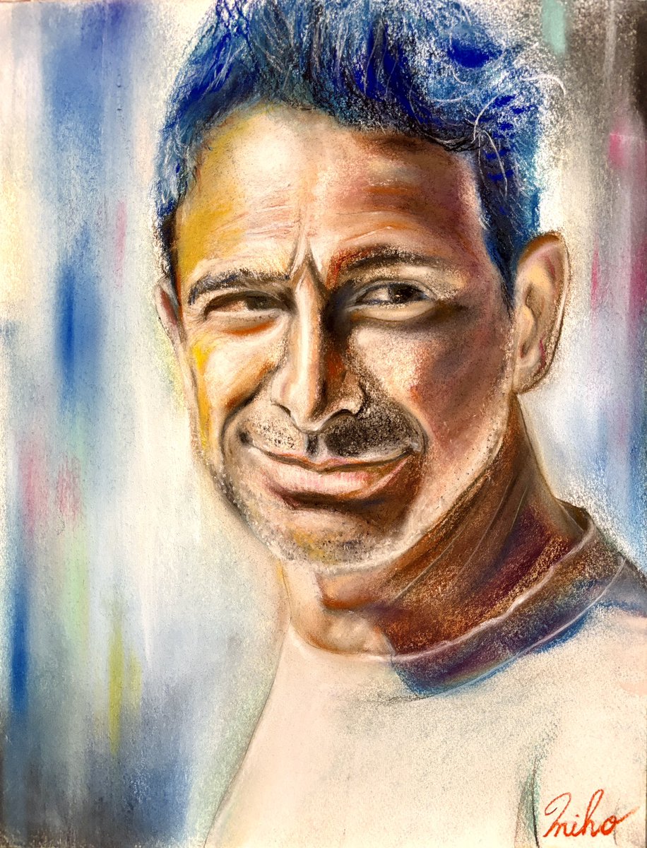 PastelArtWork '#AdRock ' #ART #BeastieBoys #HipHop #MikeD #MCA #homage #mADurgency F6(410×318mm) pastel on paper @beastieboys @MrChuckD @MalcolmRiddle @mADurgency