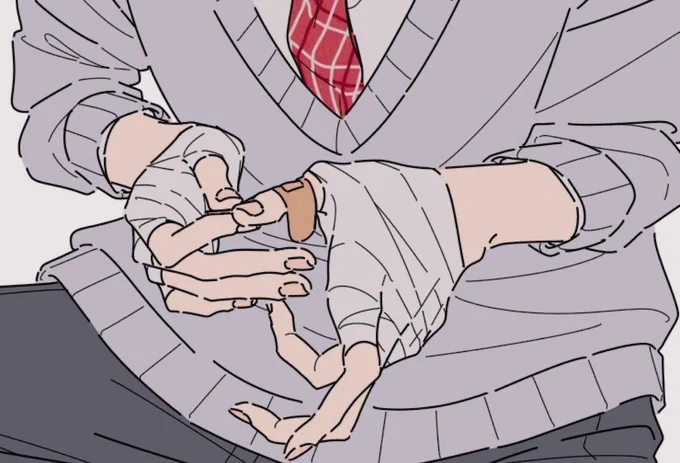 手 