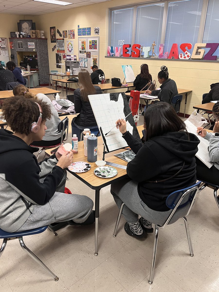 Art 2 creating monochromatic paintings!