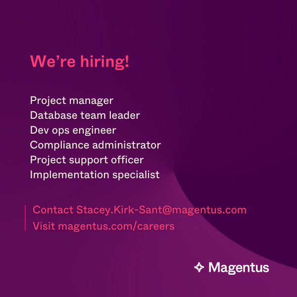 We're hiring! Following are our live posts. For further information contact our Talent Advisor Stacey at Stacey.Kirk-Sant@magentus.com or check out our careers page 👉 loom.ly/8dtBvr4

#newrole #vacancies #oneteam #job #recruitment #wecare #constantevolution