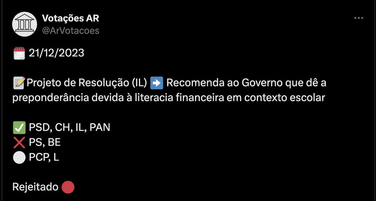 Não esquecer: