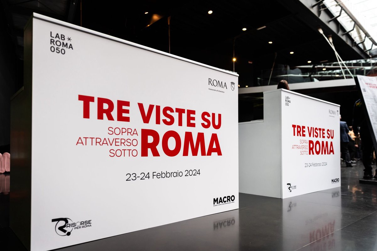 🔴 “Tre viste su Roma: sopra, attraverso, sotto” è il primo incontro pubblico organizzato al Macro dal Laboratorio Roma050 - Il Futuro di una metropoli mondo”, promosso da Roma Capitale e coordinato dall’Architetto Stefano Boeri.

Info 👉 tinyurl.com/2whz4fnb