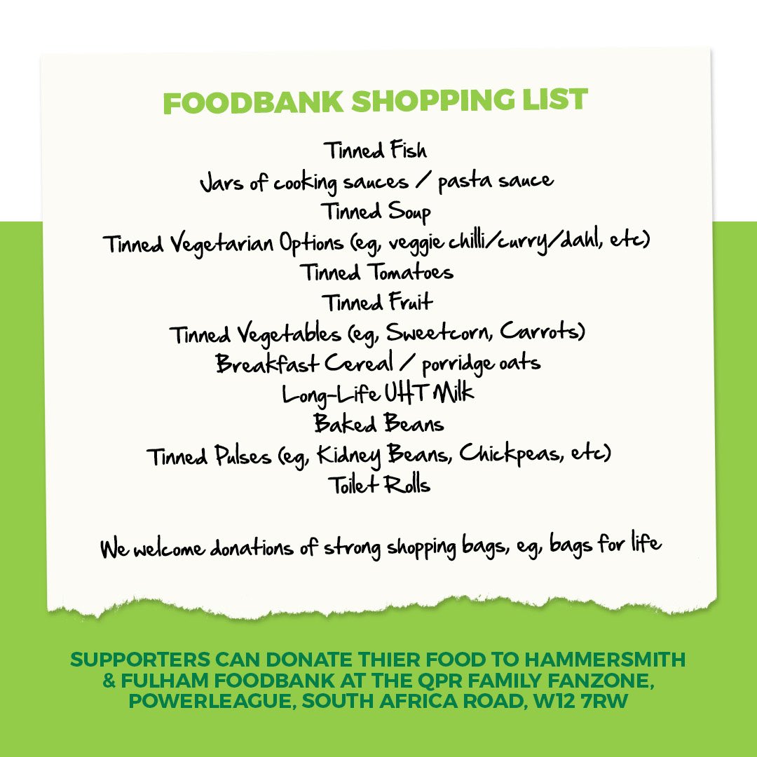 🙌 Help support our local Foodbank! Ahead of each home game, we are asking supporters to donate to the @hffoodbank. There will be Volunteers outside our FanZone to collect both food and cash donations.