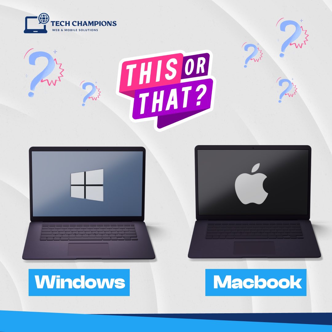 TechChampionsng's tweet image. “TGIF! 🎉 Pledge your allegiance iOS or Android? Windows or Mac OS? Share your reasons in the comments.  #iOSvsAndroid #tgif #tech #apple #samsung #tecno #windows