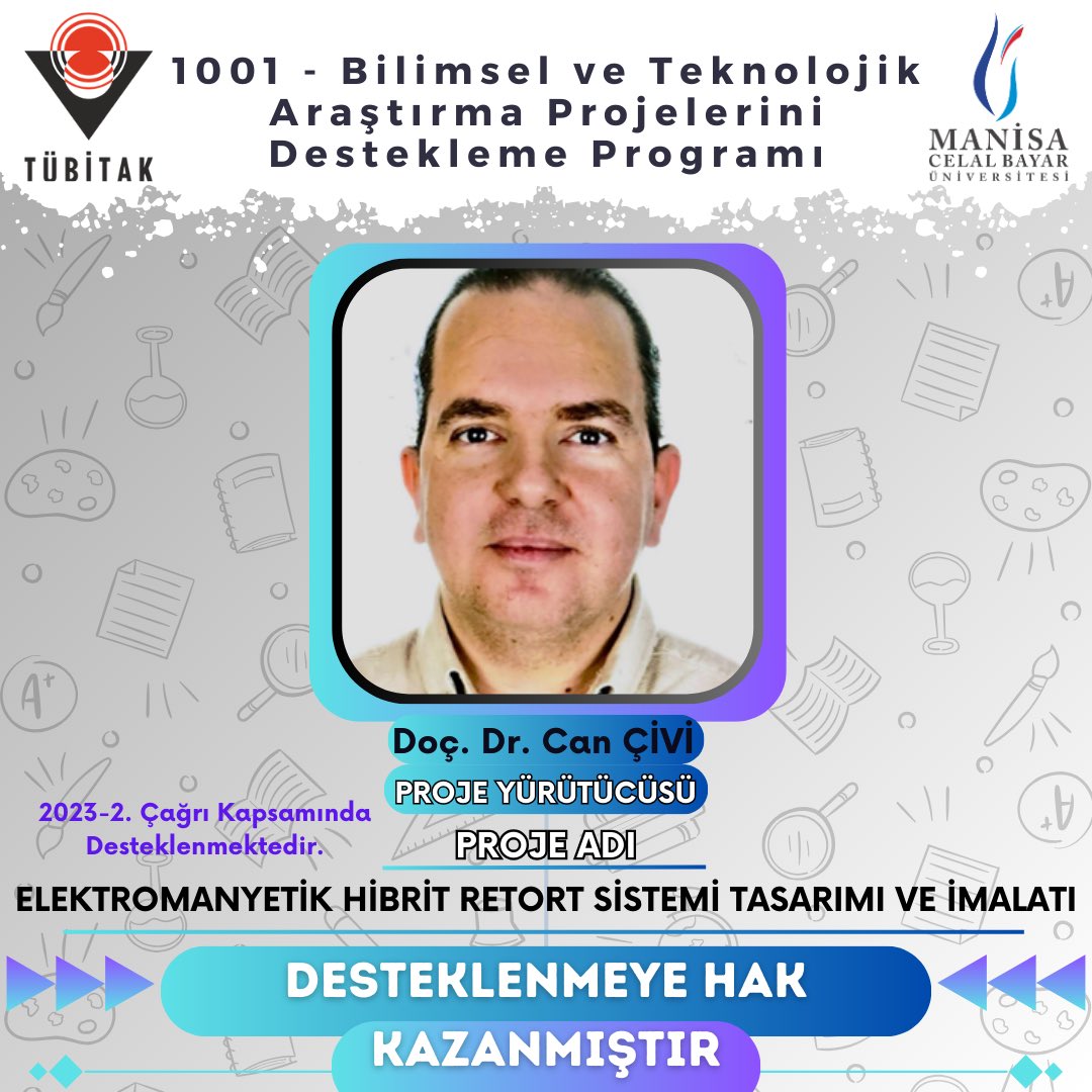 mcbuproje's tweet photo. TÜBİTAK 1001 Kapsamında Üniversitemiz Yürütücülüğünde 5 Proje Desteklenmeye Hak Kazanmıştır! https://t.co/0k6AbMUfWe