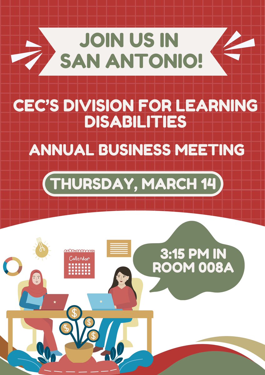 The DLD Annual Business Meeting at the @CECMembership 2024 Convention will be on Thursday, March 14 at 3:15 in room 008A. We hope to see you there!