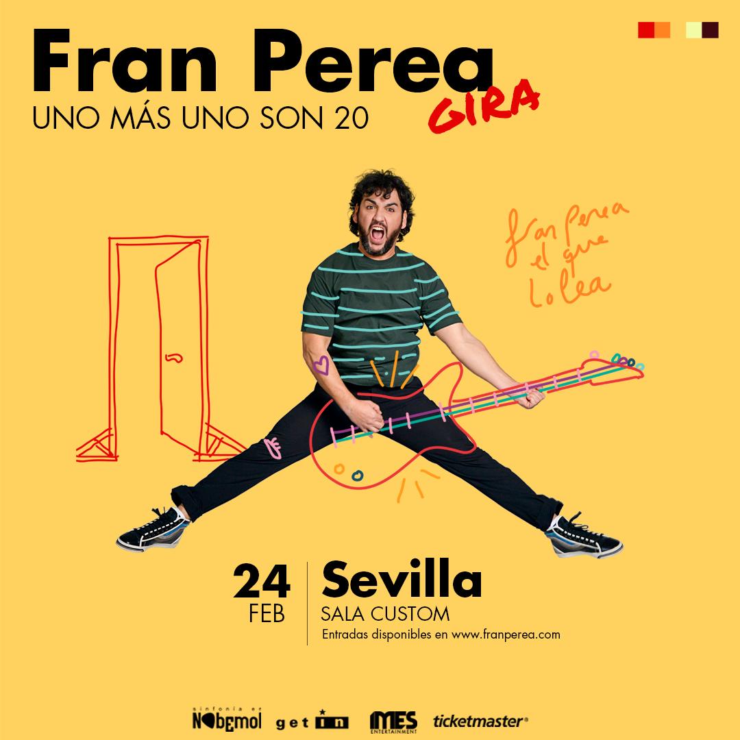 La Rumbera FM (@rumbera_oficial) on Twitter photo No te pierdas el concierto de Fran Perea, "Fran Perea en Sevilla" el próximo Sábado 24 de Febrero de 2024 en Sala Custom, Pol. Ind. Calonge, C. Metalurgia, 25 41007 a partir de las 21:00
Venta de entradas en
tomaticket.es/es-es/entradas…
<a href="/frnperea/">Fran Perea 🇪🇸</a>
<a href="/salacustom/">Sala Custom</a> No te pierdas el concierto de Fran Perea, "Fran Perea en Sevilla" el próximo Sábado 24 de Febrero de 2024 en Sala Custom, Pol. Ind. Calonge, C. Metalurgia, 25 41007 a partir de las 21:00
Venta de entradas en
tomaticket.es/es-es/entradas…
<a href="/frnperea/">Fran Perea 🇪🇸</a>
<a href="/salacustom/">Sala Custom</a>
