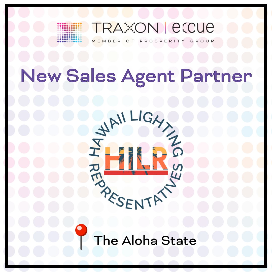 Traxon e:cue is pleased to partner with Hawaii Lighting Representatives , our new sales agent partner for the Aloha State!

.

#traxon #ecue #traxonecue #alohastate #dynamiclighting #traxonecuenorthamerica #traxonecuealohastate #lightingalohastate #lightingpartner