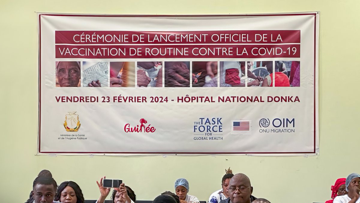 Lancement du projet de renforcement de la vaccination de routine contre la #Covid_19 pour les 50+, avec comorbidité, VIH/TB, à l’Hôpital Donka avec les partenaires du Ministère de la Santé et de l'Hygiène Publique <a href="/guinee_oms/">OMS Guinée</a> 🙏🏽Merci à Task Force for Global Health <a href="/TFGH/">The Task Force</a> &amp; <a href="/CDCgov/">CDC</a>