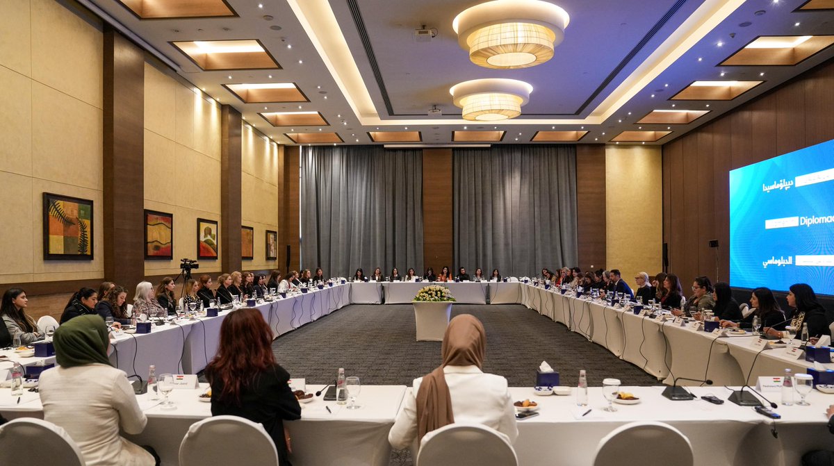 DPM Qubad Talabani led a round table discussion on empowering women in diplomacy, with attendees from KRI institutions & foreign missions in Iraq/Kurdistan. Emphasising resilience and breaking barriers, attendees shared valuable insights on the vital role of women in diplomacy.