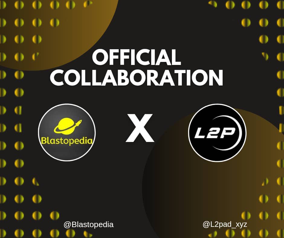 New Partnership Alert!!! 🔔 

We are pleased to announce our partnership with <a href="/L2pad_xyz/">L2PAD</a> 

L2pad is a platform for investing, NFT marketplace, RWA, Restaking and Launchpads. L2pad is ready to blast the #Blast ecosystem. 

To celebrate this, we are giving away 100 USDT - 10 USDT