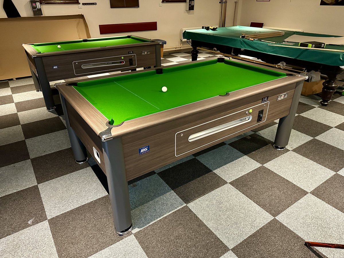 SKCGamingNI's tweet photo. 2 x Brand new Supreme Match tables supplied and fitted with a new customer this morning.

If you are looking Pool tables for your Pub or Club give us a call! 

☎️ 0345 500 2468 https://t.co/37PkzL2cjk