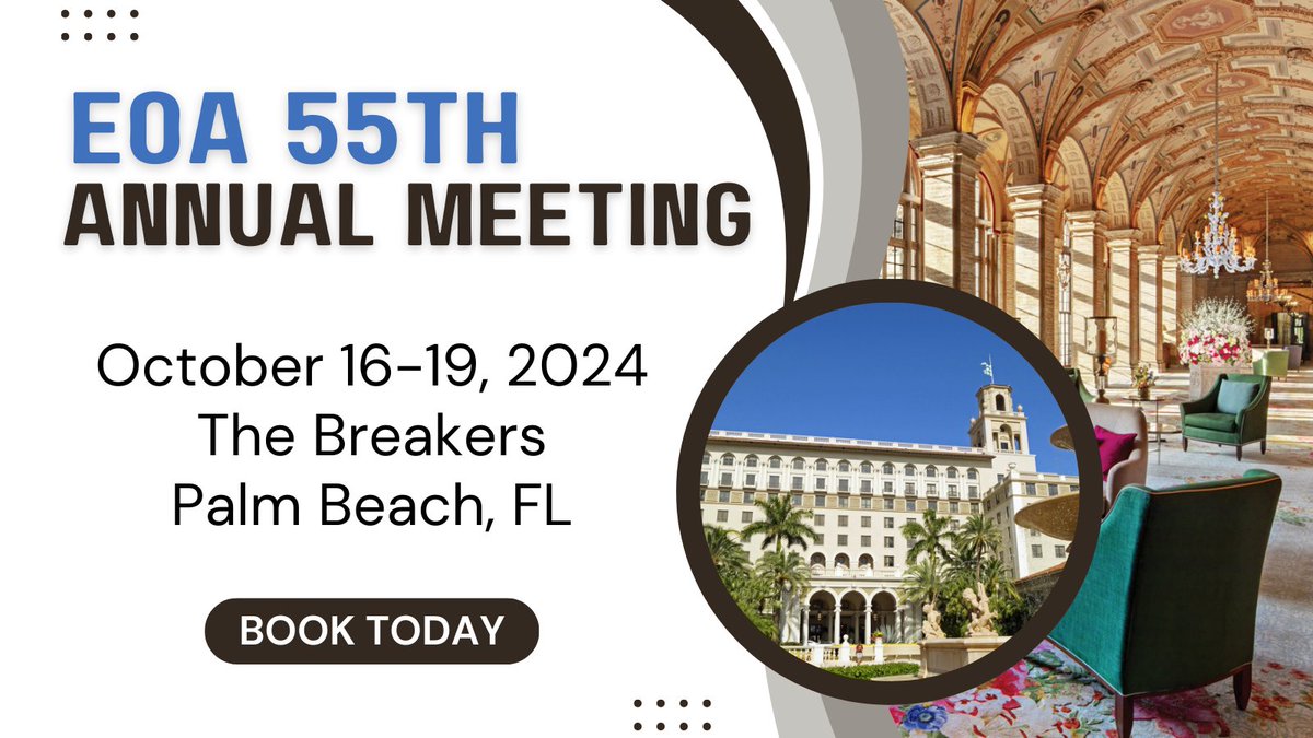 EOA (@eoaortho) on Twitter photo You won't want to miss our Annual Meeting at The Breakers! Enjoy breathtaking views, and luxurious surroundings as you engage in learning and socializing. bit.ly/3U65tZ1 #EOA2024
<a href="/SaxenahipkneeMD/">Arjun Saxena, MD, MBA</a> <a href="/PlancherOrtho/">Plancher Orthopaedics and Sports Medicine</a> <a href="/drmikeast/">Michael Ast</a>
<a href="/JennaBernstein7/">Jenna Bernstein</a> <a href="/RobertLParisien/">Robert L. Parisien MD, FAAOS, FAANA</a> <a href="/alexusmcooper/">Alexus M. Cooper, MD</a> You won't want to miss our Annual Meeting at The Breakers! Enjoy breathtaking views, and luxurious surroundings as you engage in learning and socializing. bit.ly/3U65tZ1 #EOA2024
<a href="/SaxenahipkneeMD/">Arjun Saxena, MD, MBA</a> <a href="/PlancherOrtho/">Plancher Orthopaedics and Sports Medicine</a> <a href="/drmikeast/">Michael Ast</a>
<a href="/JennaBernstein7/">Jenna Bernstein</a> <a href="/RobertLParisien/">Robert L. Parisien MD, FAAOS, FAANA</a> <a href="/alexusmcooper/">Alexus M. Cooper, MD</a>