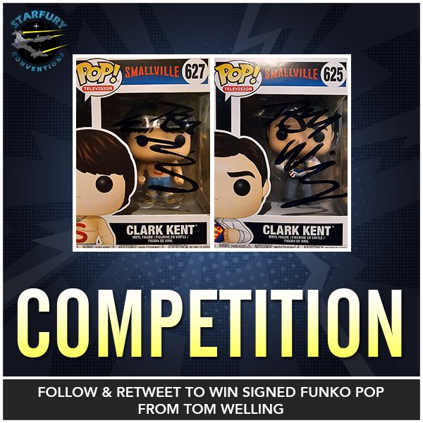 A great #competition for all fans of #smallville and #Superman!

We're giving away a pair of <a href="/OriginalFunko/">Funko</a> of Clark Kent from Smallville, signed by Tom Welling!

For a chance to win, follow us and retweet this post. The winner will be chosen on Sunday.

Good luck!