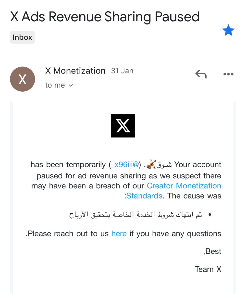#greatpause2024
<a href="/lindayaX/">Linda Yaccarino</a> 
My account has been suspended from advertising revenues since January 31 without me committing a violation. My account has been reviewed and proven to be free of any violations. I am committed to the laws and regulations. I ask you to return to me the