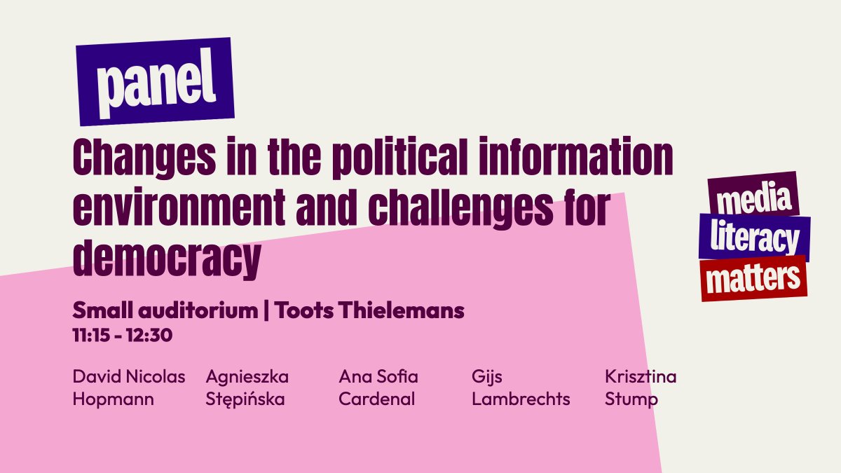 LambrechtsGijs's tweet image. Looking forward to the Media Literacy Matters Conference in Brussels next week where I will present a study of the link between the financial viability of news markets and levels of disinformation that I conducted together with @MarlenKomorows1  &amp;amp; @ikepicone. #mlmatters