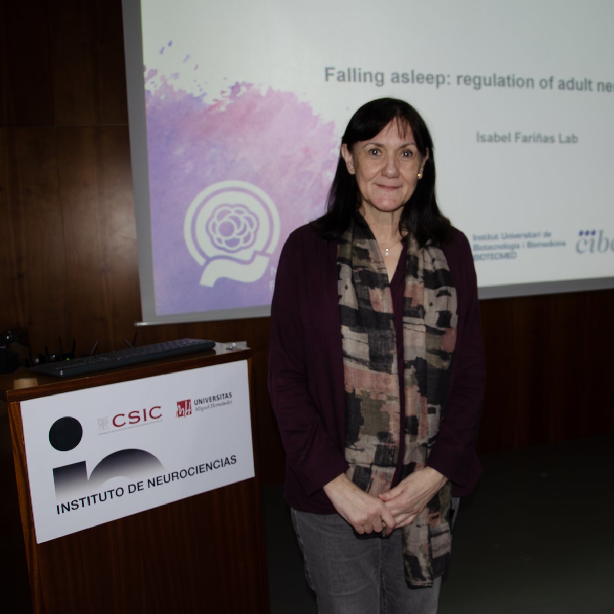 Today Prof. Isabel Fariñas <a href="/FarinasLab/">Fariñas Lab</a> from <a href="/_BIOTECMED/">BIOTECMED</a>  <a href="/UV_EG/">Universitat València</a> offered us a fantastic #SeminarsIN about the regulation of quiescence in adult neural stem cells. Great talk, thank you! 👏👏
