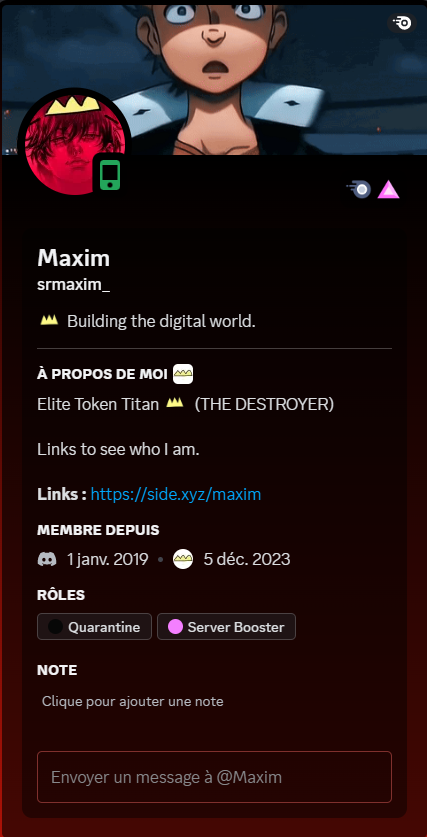 alexandre_lfb's tweet photo. @srmaxim_ @Token_titans @ambroisemeter @tugan_eth @amirthe_g #FreeMaxim https://t.co/YCy0fe8puq