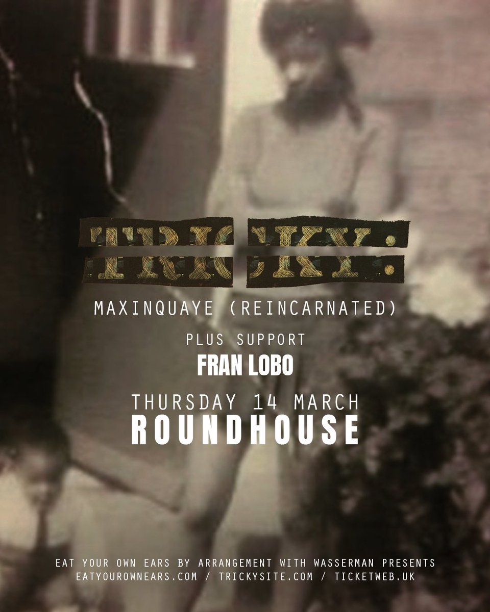 An absolute madness. Truly. 
An honour to be invited to support the GOAT <a href="/KnowleWestboy/">Tricky</a> at <a href="/RoundhouseLDN/">Roundhouse</a> next month! 
Maxinquaye was the fucking blueprint. 
25 years. We celebrate on 14 March 🥲
🙏🏾🌹🙏🏾
