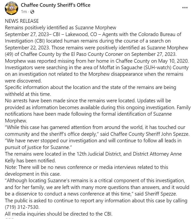 MattBlacInc's tweet photo. DAY 1️⃣3⃣8⃣4⃣ #SuzanneMorphew Case #OARC #Colorado Filing against State Attorneys:

Ex-wife of retired case Judge Ramsey Lama questioned over whether foremer Judge had any influence on ruling out #DV testimony. Suzanne's remains where discovered on the 22/9/2024 https://t.co/jerQspCHbP