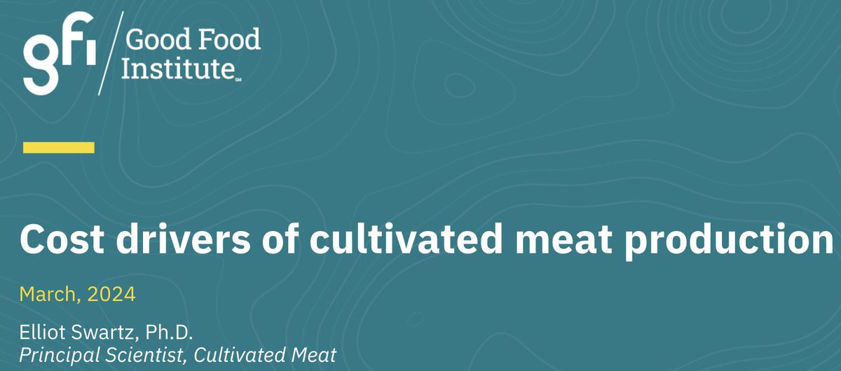 Join me on March 12th for a deep dive webinar into the cost drivers of cultivated meat

You will walk away with a detailed understanding of the progress to date and the remaining challenges for reducing the cost of cultivated meat production

Register ⬇️
zoom.us/webinar/regist…