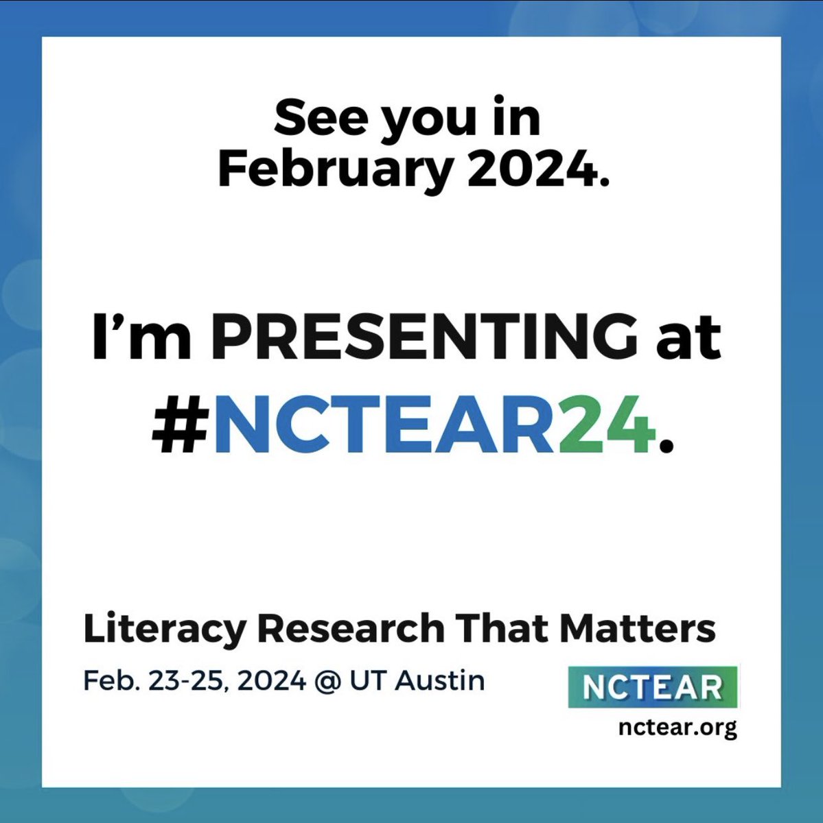 What does abolition, teacher education, and Taylor Swift have in common!? Check out my session and find out! 😎 #NCTEAR24