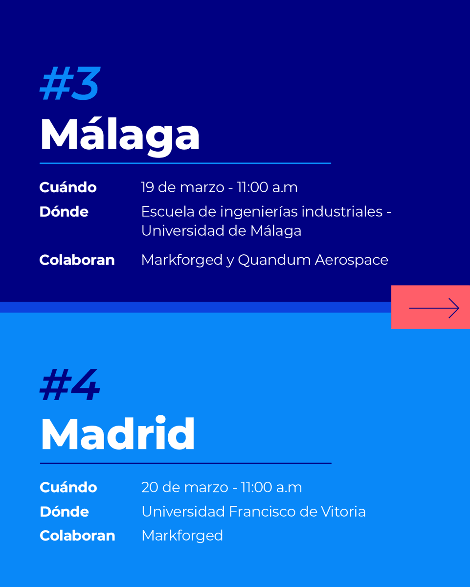 Sicnova 3D (@sicnova3d) on Twitter photo Descubre todo lo que la tecnología de <a href="/Markforged/">Markforged</a> puede ofrecer para la mejora continua en fábrica, con casos reales de empresas como SEAT, NUTAI o Quandum Aerospace.
Reserva tu plaza para estos eventos exclusivos 👉 sicnova3d.com/eventos/2024-0… Descubre todo lo que la tecnología de <a href="/Markforged/">Markforged</a> puede ofrecer para la mejora continua en fábrica, con casos reales de empresas como SEAT, NUTAI o Quandum Aerospace.
Reserva tu plaza para estos eventos exclusivos 👉 sicnova3d.com/eventos/2024-0…