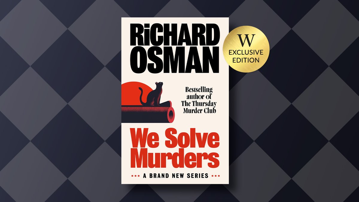 ICYMI, earlier this week we announced @richardosman's pulsating new thriller, WE SOLVE MURDERS, and you can pre-order our Exclusive Edition now to be in with a chance of winning a signed copy: bit.ly/3OKI2Ru