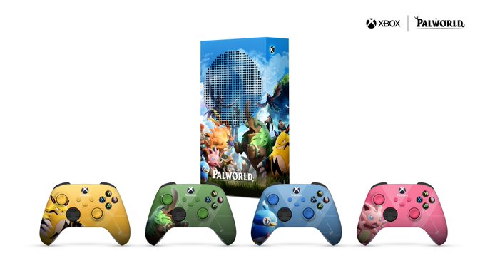 Microsoft celebra un sorteo de una XBox S con el diseño de Palworld