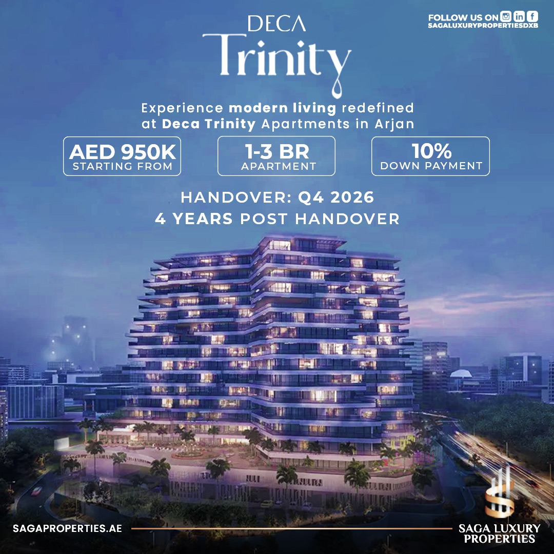 SagaProperties's tweet photo. Luxury 1, 2 &amp; 3 Bedroom Apartments in Arjan Dubai
This New Project has the largest Podium offered in any project with everything you could imagine in a private club which includes https://t.co/z6vCdOvPI4