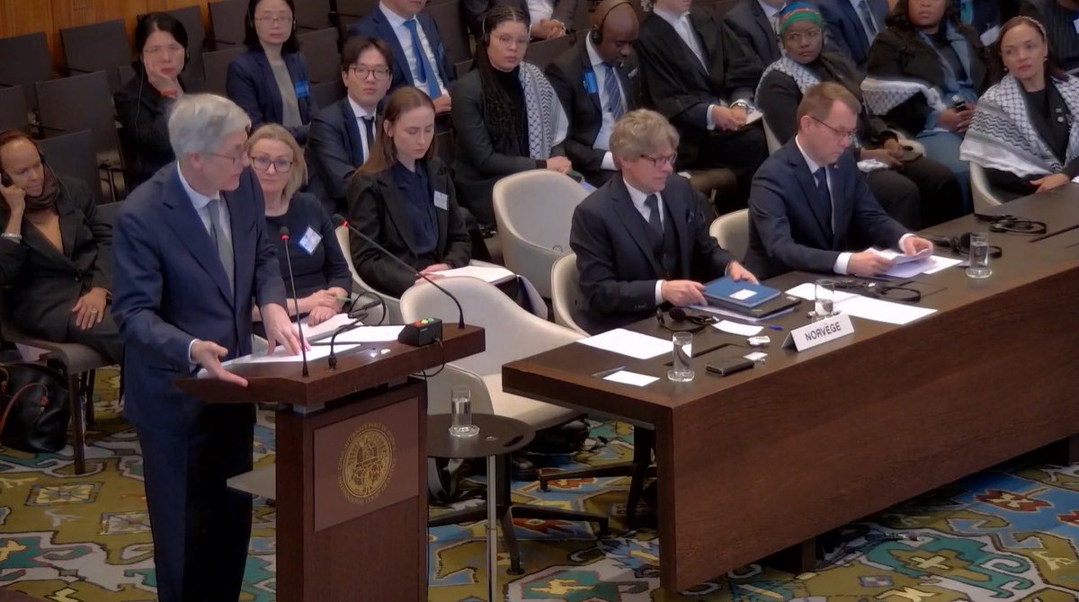 This week, consequences of Israel’s occupation of Palestinian territory is the main topic  at the International Court of Justice⚖️ Today, Norway spoke out in support of fundamental human rights and international law.

Full statement: regjeringen.no/contentassets/…