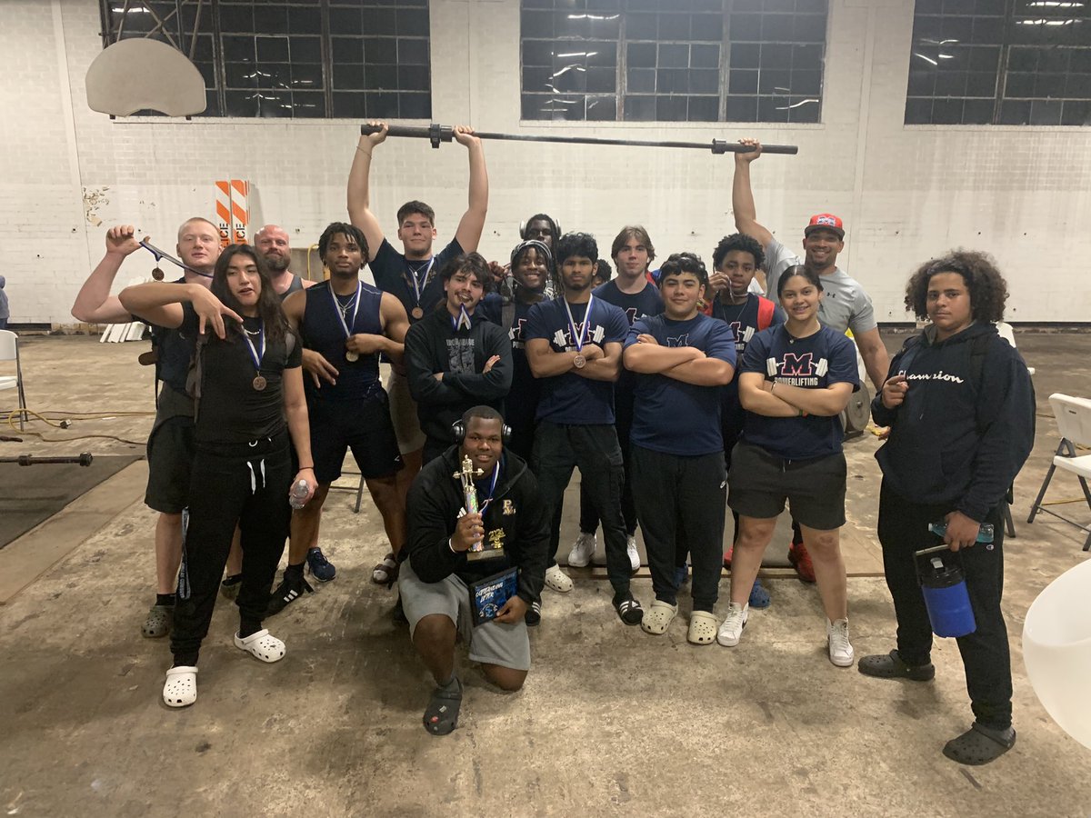A big shout out to our Boys Powerlifting. First place!!  Let’s GO!!!  <a href="/HokaHeyBooster/">Manvel Ath Booster Club 🏈🏐🏀⚾️🥎⚽️⛳🏊‍♂️🏋️🏃‍🏃</a> <a href="/HokaHeyFootball/">HokaHeyFB</a>