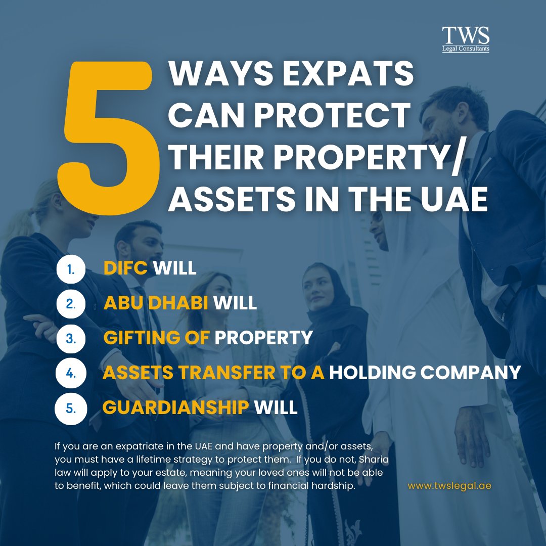 To find out how we can assist you with all lifetime planning vehicles, please contact our office at info@twslegal.ae or call +971 4 448 4284. #UAEPropertyProtection #ExpatriateWealth #DIFCWill #AssetProtection #EstatePlanning #WealthManagement #LegalAdvice #PropertyOwnership