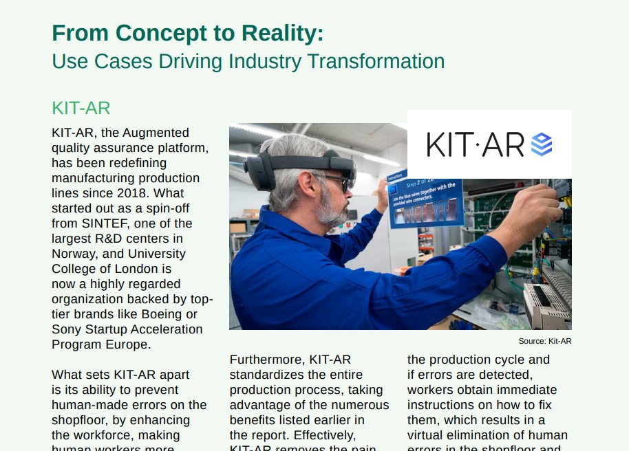 Big News! KIT-AR was featured as an #industrialmetaverse leader alongside the likes of
<a href="/BMW/">BMW</a> and <a href="/nvidia/">NVIDIA</a> in @Metav_Insider's latest report!  

You can download it for free at metaverseinsider.tech/2024/02/20/unl…