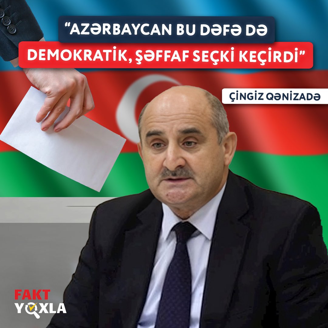 🔎”Fakt Yoxla” bu iddianın doğru olub-olmadığını yoxlayıb.

📌Yazını linkdən oxuya bilərsiz: faktyoxla.info/siyaset/cingiz…

#Azerbaijan #Azərbaycan