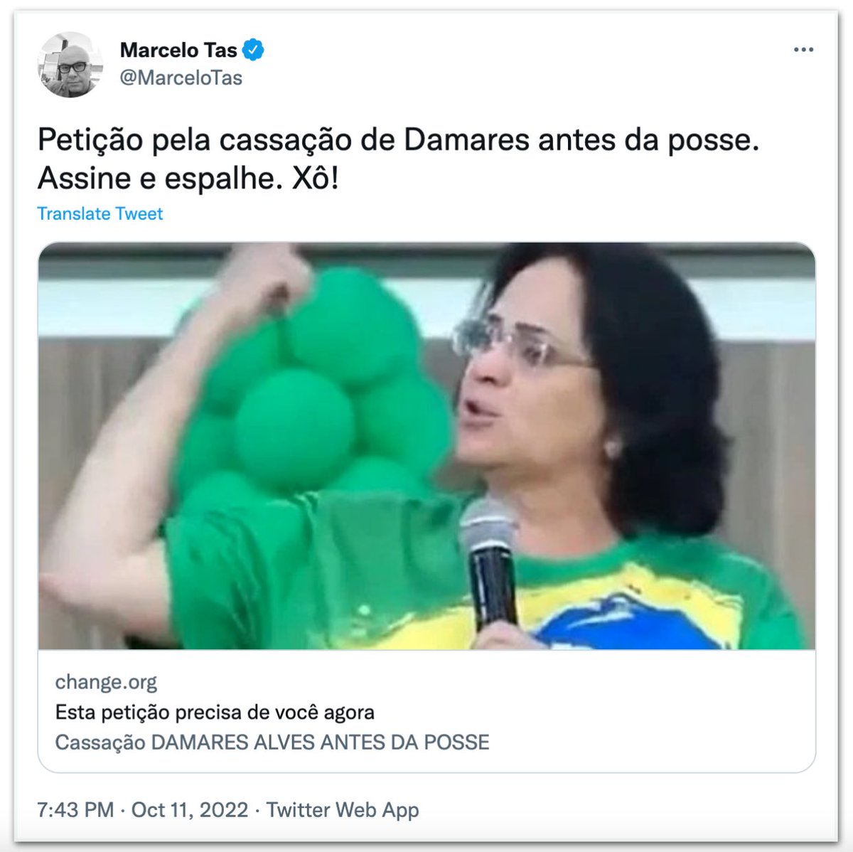 Amandavettorazz's tweet photo. Só passando para lembrar que globais pediram a cassação da Damares quando ela falou sobre a Ilha de Marajó. 

O mundo as vezes capota. https://t.co/C4q069YuuJ
