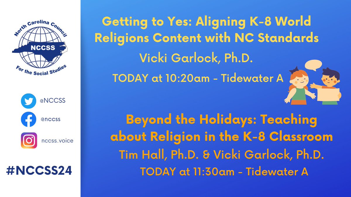 Alright – we’re up! @religionmatter5 @nccss #nccss24 #religiousliteracy #worldreligions #teachersoftwitter #socialstudies #sschat