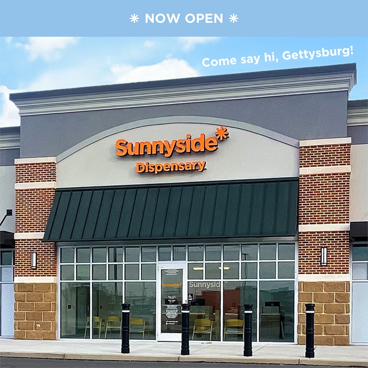 Welcome to our new Sunnyside store in the historic town of Gettysburg! We're located at 1380 York Rd., #300, just off US Route 15 and 10 minutes away from the Gettysburg Battlefield Historic District. 🌞🌿 Read more: bit.ly/3T9wtFU