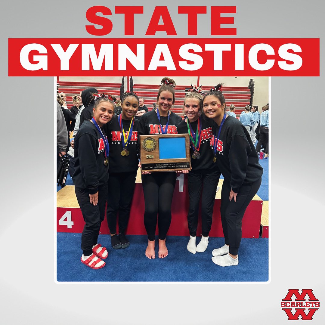 Best of luck to our gymnasts as they compete in the state meet!  Team competition today and individuals are Saturday!  Let’s Go Scarlets!