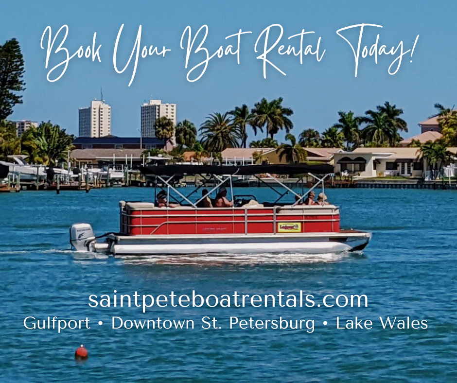 No weekend plans yet? Book your boat rental and fish, relax, or just enjoy the breathtaking scenery. Choose one of our 3 locations in Gulfport, Lake Wales, and Downtown St. Petersburg. bit.ly/42p2GuF #LagoonPontoons #Gulfport #StPeteBeach #StPetersburg #LakeWales #bo ...