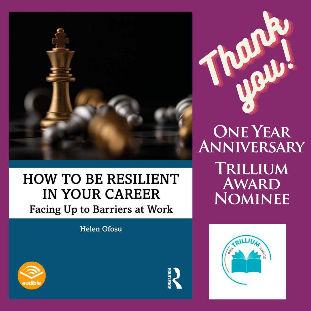 drheleno_ca's tweet photo. Reflecting on a remarkable year since the release of 'How to be Resilient in Your Career: Facing Up to Barriers at Work' on Feb 23.

With gratitude, I share the news of being nominated for the Trillium Award!

https://t.co/Hk1cmsq3GO

#OneYearAnniversary #CareerResilience https://t.co/H05PmrDY49