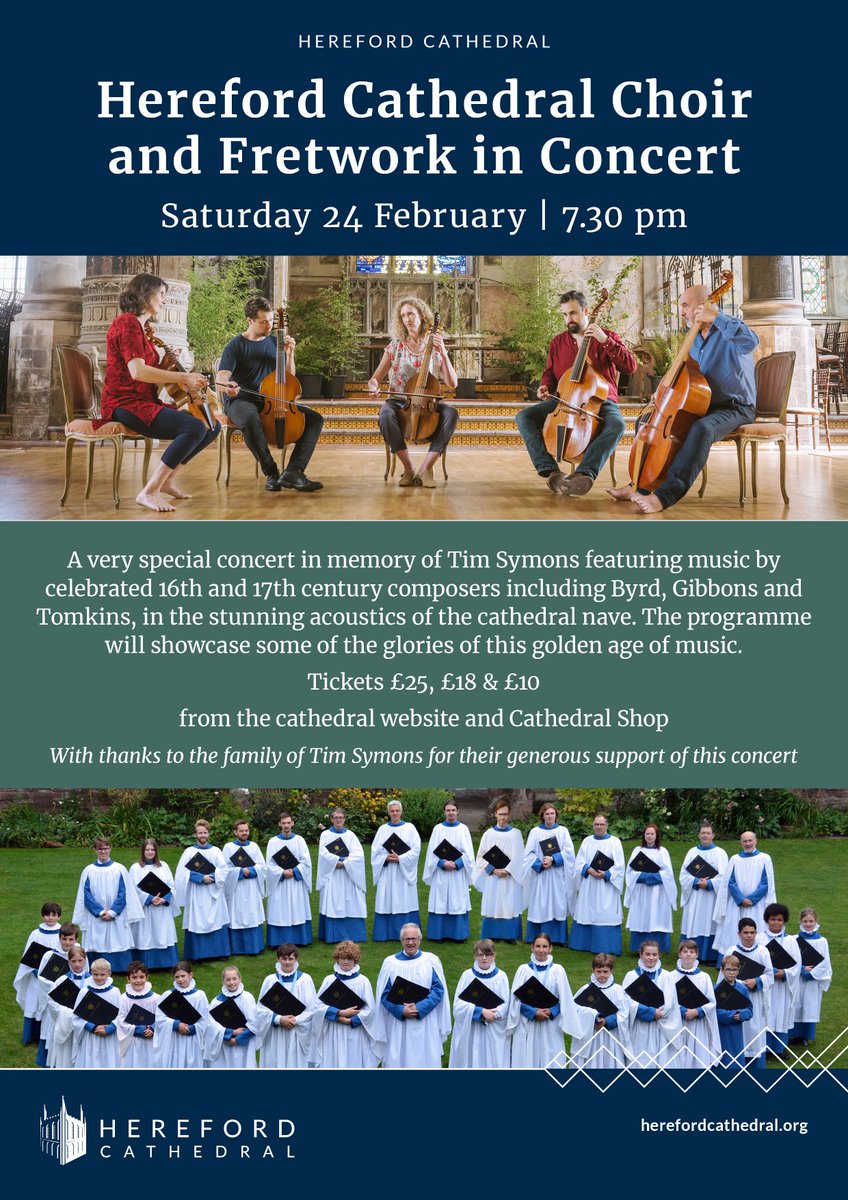 Some tickets still available for our concert with ⁦@FretworkViols⁩ @HFDCathedral tomorrow night