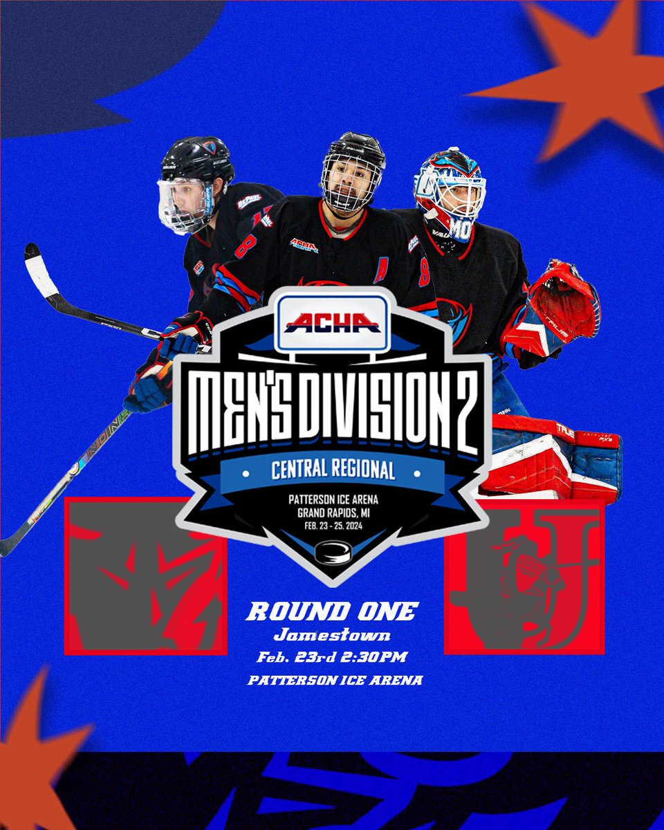 Time for battle. The Demons take on the Jamestown Jimmies in round one of the ACHA regionals. Streaming available at flohockey.tv