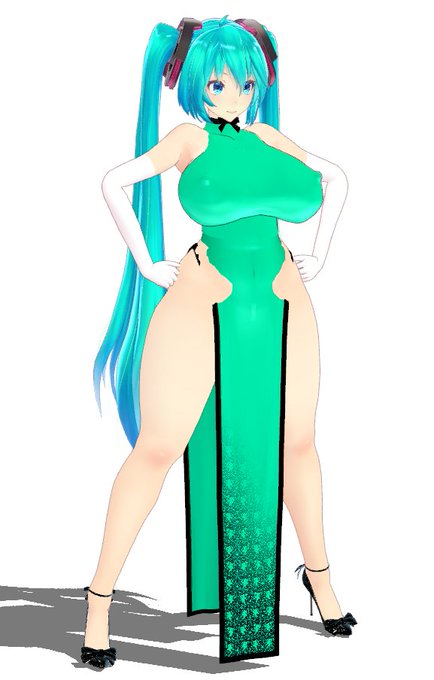 まだまだ調整中 #むちむちなミクさんシリーズ 